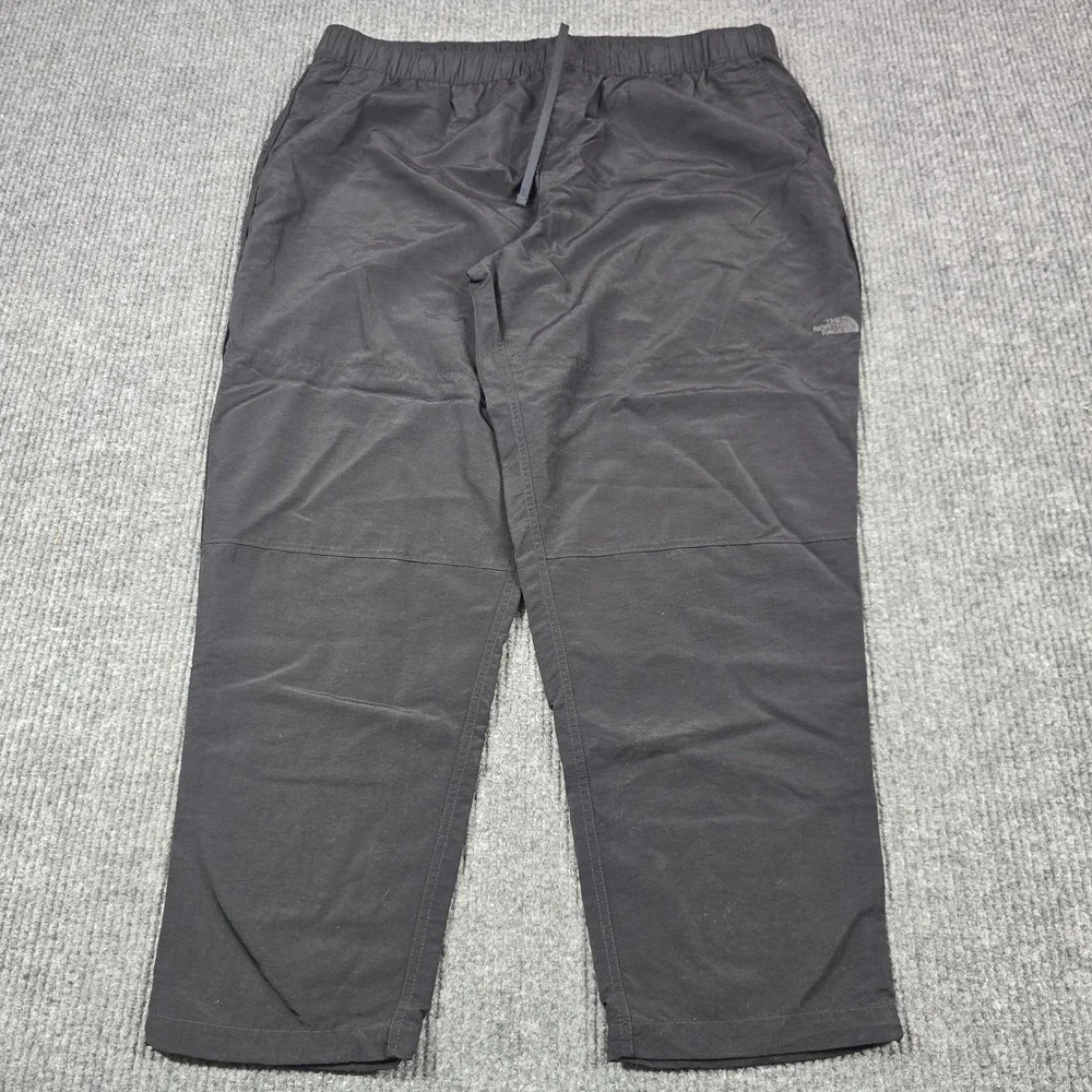 The North Face Pants Mens 42x29 Black Nylon Elastic Waist Hiking Outdoors Fish